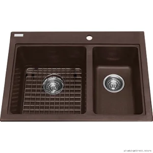 1-3/4 Bowl Espresso Drop In Granite Sink - Mythos KGDC2027R-8ES Kindred