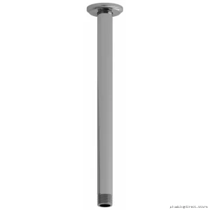 12 Inch Chrome Shower Arm Ceiling Mount with Round Escutcheon - RIOBEL 557C