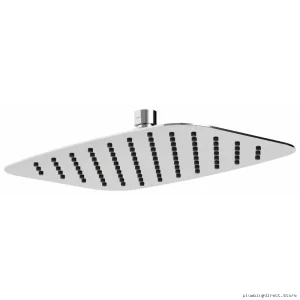 12x8 Rectangular Rainfall Showerhead - Chrome Finish Model 495C RIOBEL