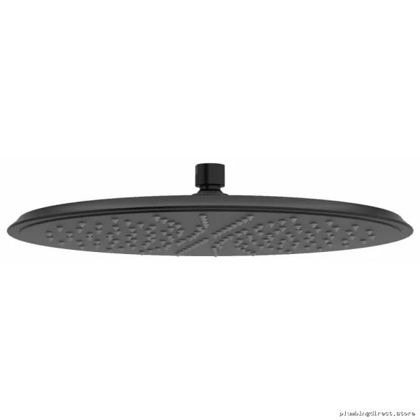13-Inch Round Rain Showerhead with 1.8 GPM High Flow - Black 412BK-WS RIOBEL