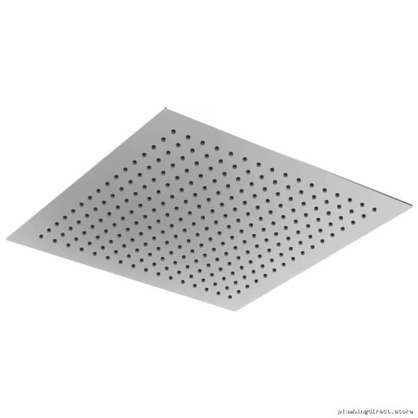Chrome Square Rainfall Shower Head - 16 Inch Modern RIOBEL Design