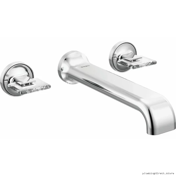 2-Handle Tub Filler Knobs & Handles Kit - Polished Chrome/Clear Brizo HK70469-PCCL