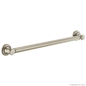 Brizo 24-Inch Brushed Nickel Traditional Grab Bar for Bathroom Safety