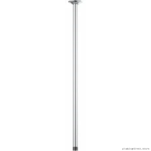 Stylish 24-Inch Ceiling-Mounted Shower Arm with Round Flange in Chrome - Brizo