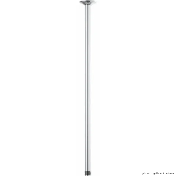 Stylish 24-Inch Ceiling-Mounted Shower Arm with Round Flange in Chrome - Brizo