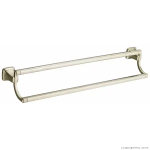 Double Towel Bar 24\" Brushed Nickel Finish - American Standard Townsend