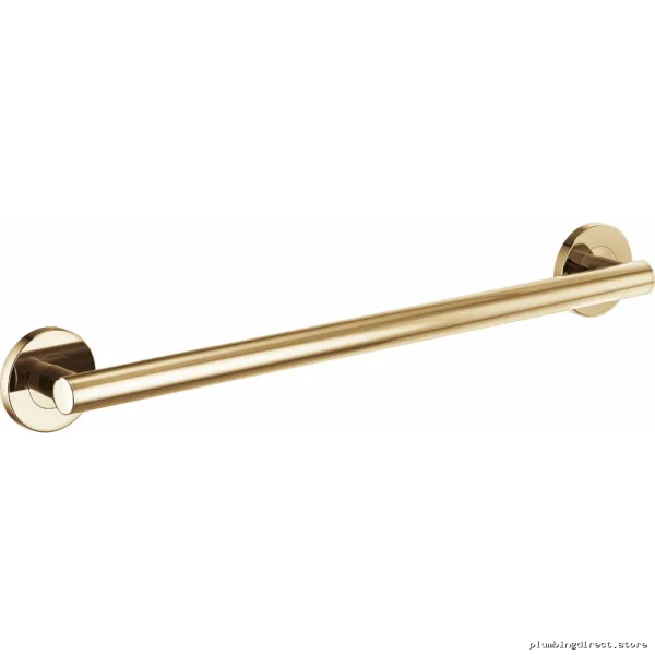 24-Inch Polished Gold Bathroom Safety Grab Bar - Brizo Invari