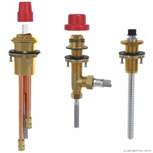 3-Hole Deck Mount Tub Filler Valve with Expansion PEX Rough-In Kit