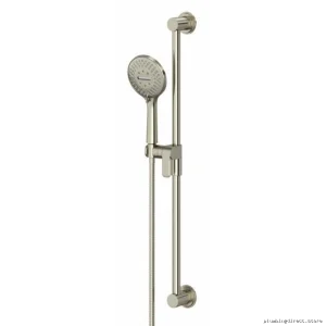 3-Spray Adjustable Handshower with 29-Inch Slide Bar - Brushed Nickel