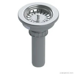 3.5 Inch Standard Strainer with 5 Tailpieces - Stainless Steel White 406314