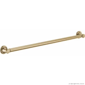 36-Inch Classic Bathroom Grab Bar with Durable Luxe Gold Finish by Brizo