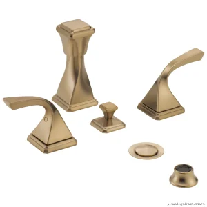 Modern Luxe Gold 4-Hole Bidet Faucet by Brizo