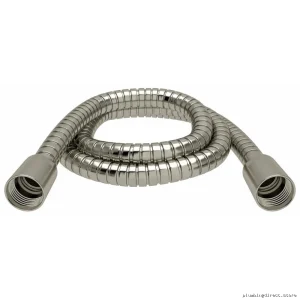 59-Inch Adjustable Metal Shower Hose with Brushed Nickel Finish