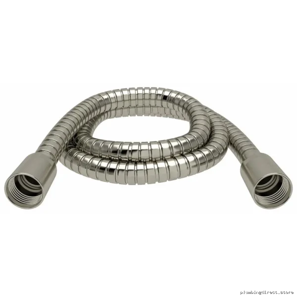 59-Inch Adjustable Metal Shower Hose with Brushed Nickel Finish
