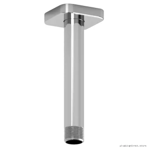 6 Ceiling-Mounted Shower Arm Set with Square Escutcheon - Chrome 578C RIOBEL