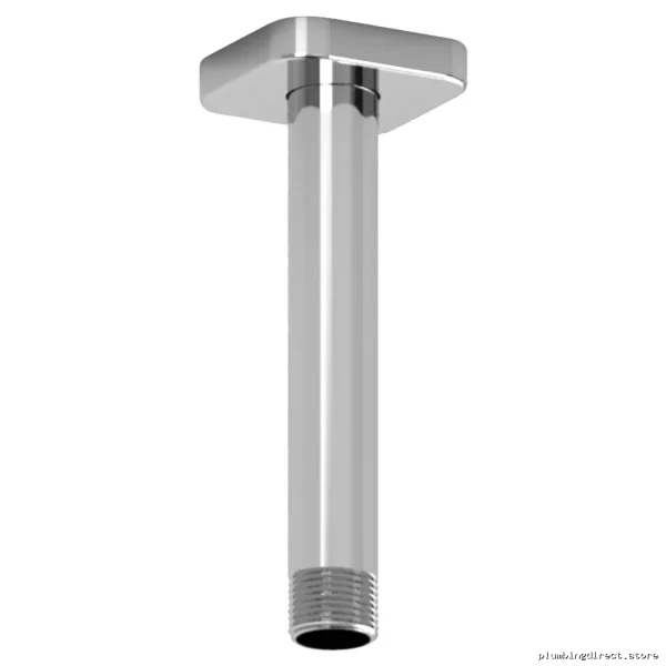 6 Ceiling-Mounted Shower Arm Set with Square Escutcheon - Chrome 578C RIOBEL