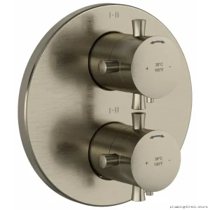 6-Function Edge Thermostatic Shower Valve - Brushed Nickel
