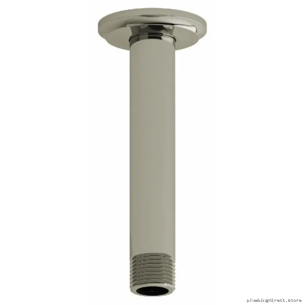 RIOBEL 6" Polished Nickel Ceiling Shower Arm with Round Base