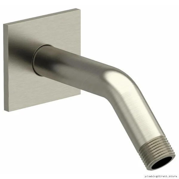 6 Wall-Mounted Shower Arm with Square Escutcheon - Brushed Nickel 546BN RIOBEL