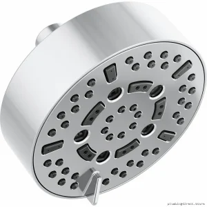 7-Function 5-Round Shower Head with 2.5 GPM - Chrome Finish