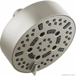 7-Function Multi-Flow Shower Head (5 Round Heads) | 2.5 GPM Luxe Nickel Brizo