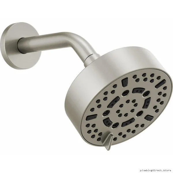 7-Function Multi-Flow Shower Head (5 Round Heads) | 2.5 GPM Luxe Nickel Brizo - Image 2