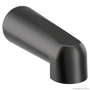 7 Tub Spouts with Low-Profile Diverter - Quick-Slip Fit Matte Black 3829BL Moen