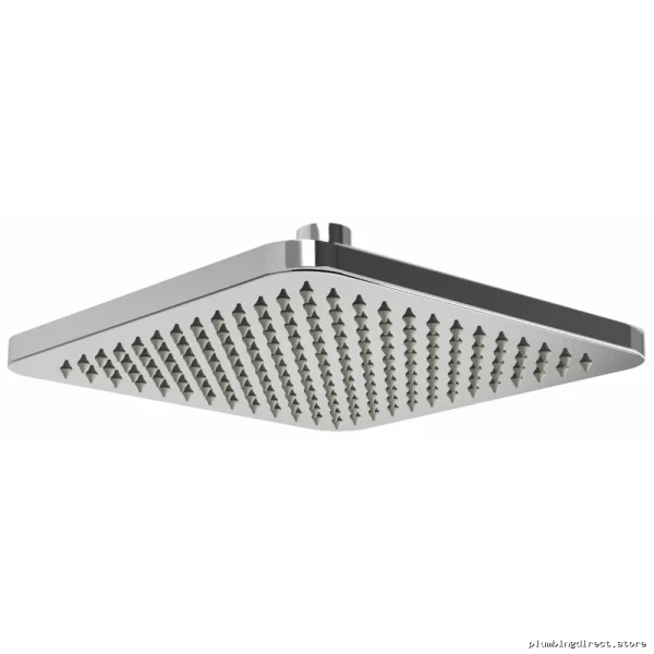 RioBel 8-Inch Square Rain Showerhead 1.8 GPM Low-Flow Chrome Finish