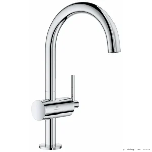 Atrio Chrome Single Hole Bathroom Faucet | Model 24350000 Grohe