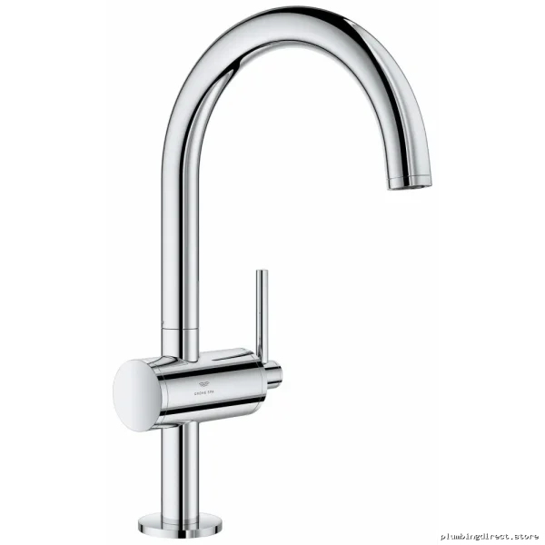 Atrio Chrome Single Hole Bathroom Faucet | Model 24350000 Grohe