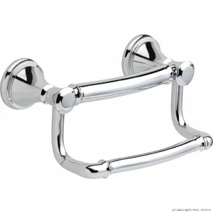 Accessible Delta Chrome Toilet Paper Holder with Support Bar 41350
