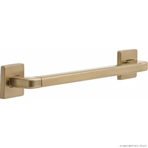 ADA Decorative Grab Bar - Modern Safety Design for Bathroom, Champagne Bronze