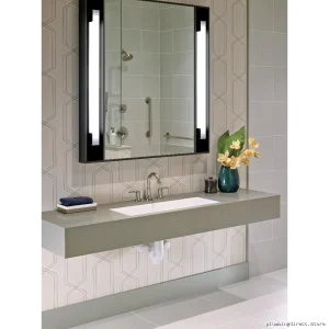Stylish ADA Safety Grab Bar 18" Stainless Steel