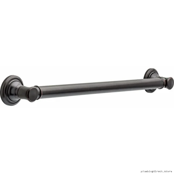 ADA Compliant 24-Inch Decorative Grab Bar - Venetian Bronze Finish