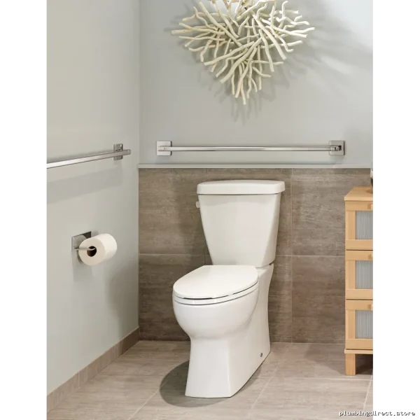 Delta Champagne Bronze 36-Inch ADA-Compliant Angular Modern Decorative Grab Bar