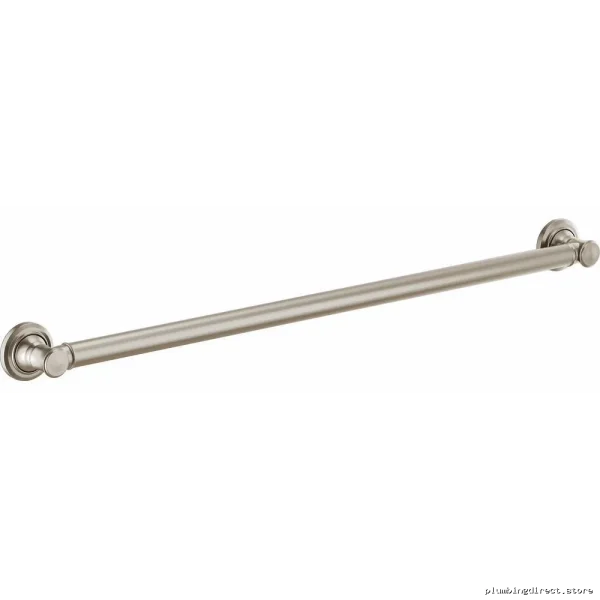 Brizo Luxe Nickel 36-Inch ADA Bathroom Grab Bar - Traditional Style