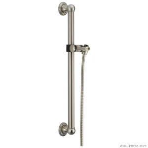 ADA Compliant Adjustable Shower Safety Grab Bar Kit - Stainless Steel Delta