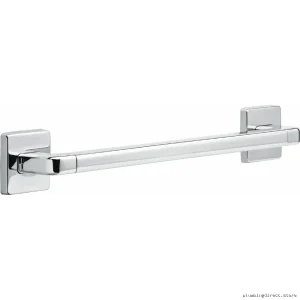 ADA-Compliant Angular Grab Bar with Modern Design - Chrome Finish (Model #41918) by Delta