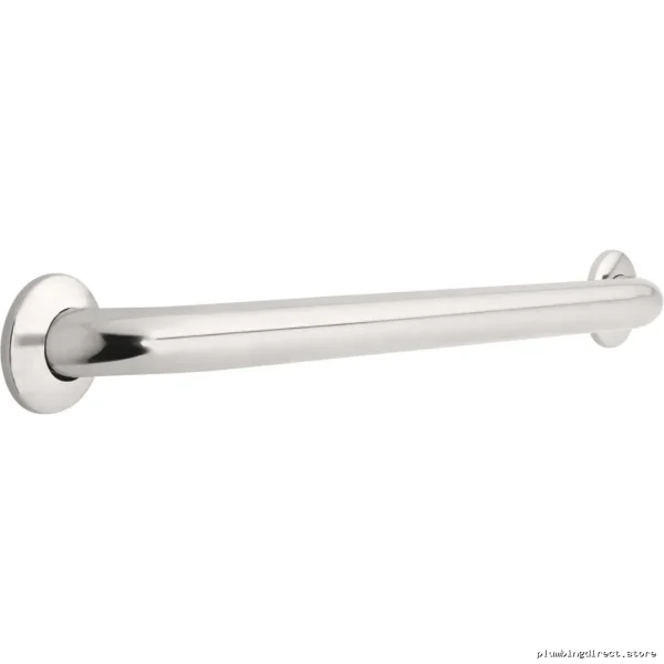 ADA Compliant Bathroom Safety Grab Bar - 1.5" x 24" Chrome Delta