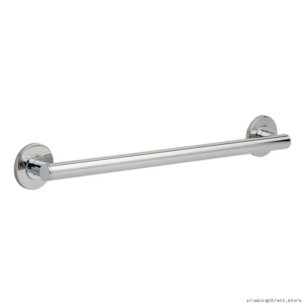 ADA Decorative Grab Bar - Contemporary Chrome Design