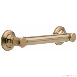 ADA Compliant Decorative Grab Bar - Champagne Bronze Finish (41612-CZ) | Delta
