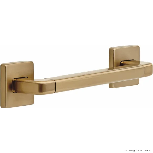 ADA Compliant Modern Angular Decorative Grab Bar - Champagne Bronze 41912-CZ Delta