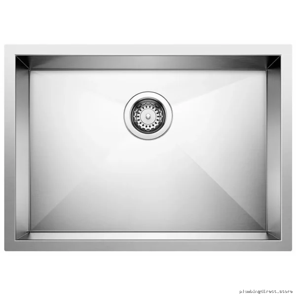 Quatrus R0 ADA-Compliant Undermount Single Bowl Kitchen Sink – Satin Finish Model #Blanco - Image 3