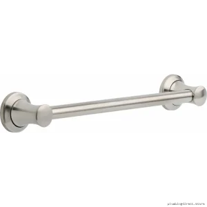 ADA Compliant Decorative Grab Bar - Stainless Steel Safety Rail for Bathrooms | Delta 41718-SS