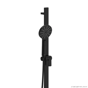 RioBel Black 3-in-1 Adjustable Handheld Shower Head with 31" Slide Bar