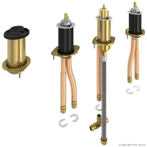 Adjustable 4-Hole Roman Tub Faucet Rough-In with Cold Expansion - R4707-MF Delta