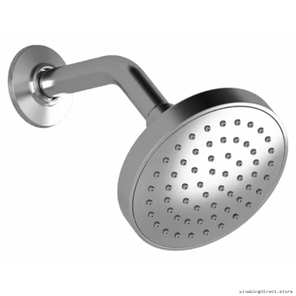 Adjustable 45-Degree Wall-Mounted Shower Arm - Chrome Kalia Tub & Shower Fixture - Image 2