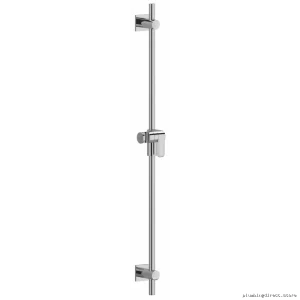 Adjustable Chrome Shower Bar with Commercial Grade Finish - 36-Inch