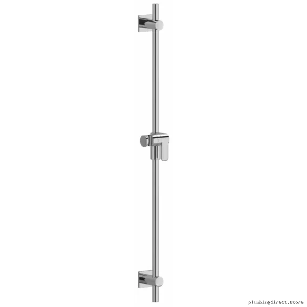 Adjustable Chrome Shower Bar with Commercial Grade Finish - 36-Inch