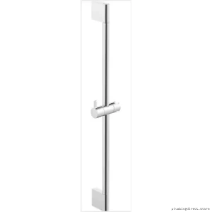 Duravit Chrome Adjustable Shower Slide Bar 27.5 for Universal Installation